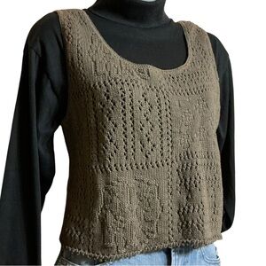 Chic Brown Women's Knit Blouse